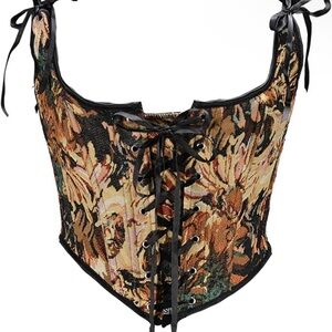 Renaissance floral corset